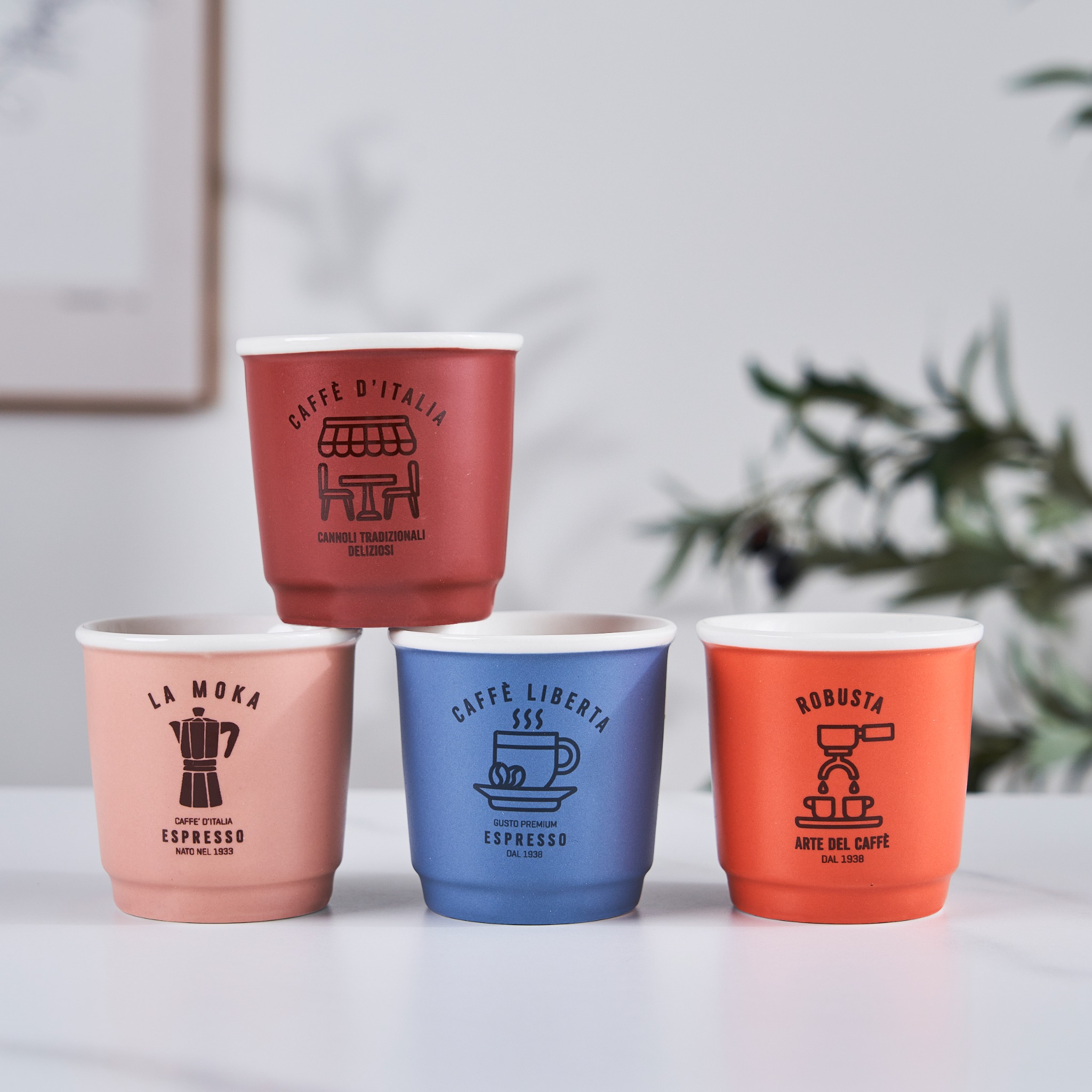 Liberta Espresso Cups โ Set of 4